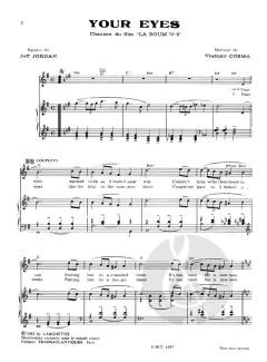 Your Eyes La Boum 2 Chant Piano von Vladimir Cosma 