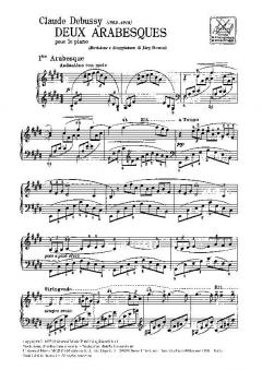 Deux Arabesques von Claude Debussy 