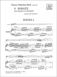 Six Sonatas BWV 1014-1019 von Johann Sebastian Bach 