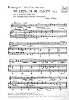 50 Lezioni Op.9 von Guiseppe Concone 