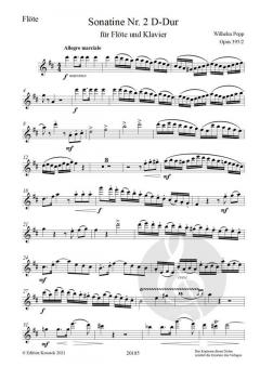 Sonatine Nr. 2 G-Dur op. 395/2 von Wilhelm Popp 