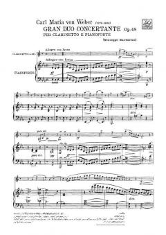 Grande Duo Concertante Op48 von Carl Maria von Weber 