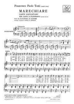 Marechiare Hi Vo/pno It/np von Francesco Paolo Tosti 