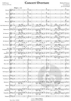 Concert Overture von Richard Strauss (Download) 