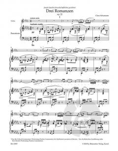 3 Romanzen op. 22 von Clara Schumann 