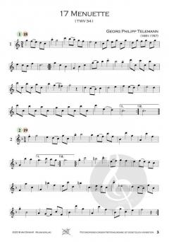 17 Menuette TWV 34 von Georg Philipp Telemann 