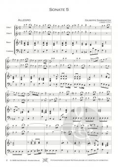 12 Sonaten - Band 2 von Giuseppe Sammartini 