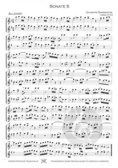 16 Sonaten - Band 2 von Giuseppe Sammartini 