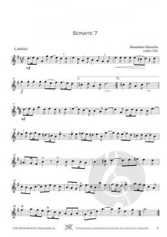 12 Sonaten op. 2 - Band 3 (Sonaten 7-9) von Benedetto Marcello 
