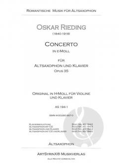Concerto in e-Moll op. 35 von Oskar Rieding 