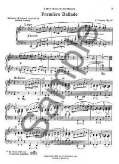 Ballades For Piano von Frédéric Chopin 