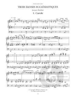 Trois Danses Ecclesiastiques von Jacques Berthier 