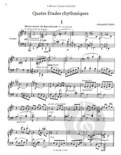 Quatre Études rhythmiques von Aexandre Mottu 