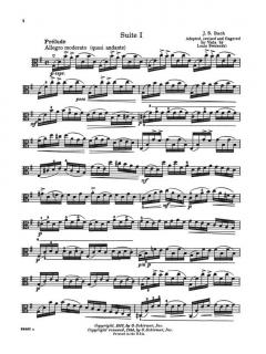 Six Suites For Unaccompanied Viola von Johann Sebastian Bach im Alle Noten Shop kaufen