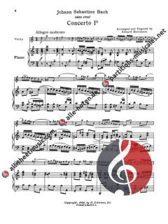 Concerto For Violin In A Minor von Johann Sebastian Bach im Alle Noten Shop kaufen