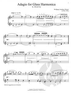 Adagio For Glass Harmonica, K. 356 (617a) von Wolfgang Amadeus Mozart (Download) 