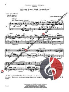 Two & Three Part Inventions Piano von Johann Sebastian Bach 