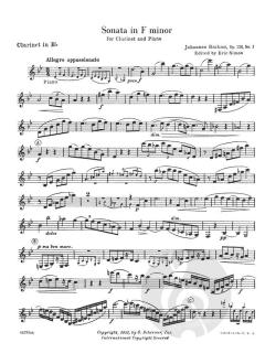 Sonata In F Minor, Op.120 No.1 von Johannes Brahms 