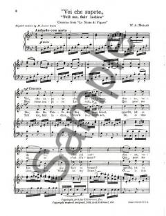 Voi Che Sapete Tell Me Fair Ladies From Marriage Of Figaro von Wolfgang Amadeus Mozart 