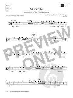 Menuetto from Sonata for the Harp von Joseph Boulogne Chevalier de Saint-Georges (Download) 