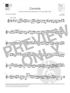 Corrente von Johann Sebastian Bach (Download) 