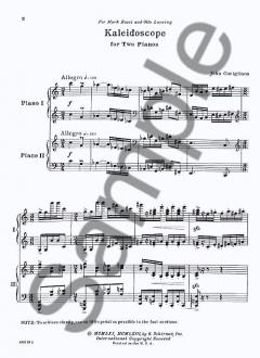 Kaleidoscope 2pn/4hd von John Corigliano 