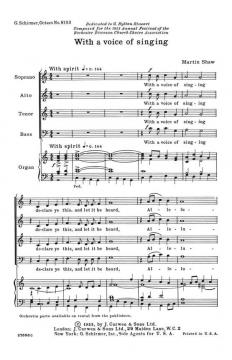 With A Voice Of Singing (Martin Shaw) 