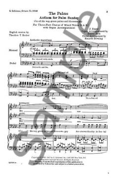 The Palms (Gabriel Fauré) 