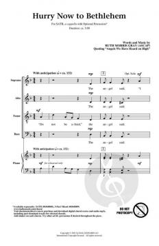 Hurry Now to Bethlehem von Ruth Morris Gray (Download) 