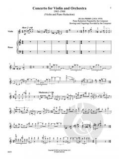 Concerto for Violin and Orchestra von Julia Perry im Alle Noten Shop kaufen