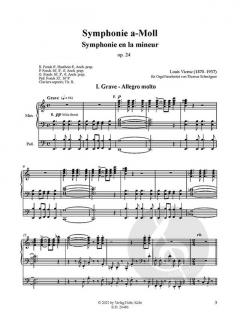 Symphonie en la mineur op. 24 von Louis Vierne 