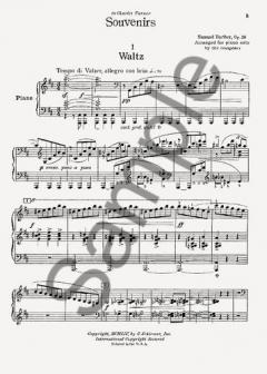 Souvenirs Op. 28 von Samuel Barber für Klavier im Alle Noten Shop kaufen