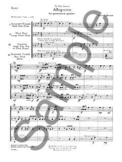 Allegretto For Percussion Quartet von Warren Benson im Alle Noten Shop kaufen