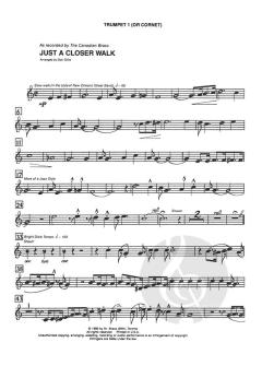Just A Closer Walk With Thee von Canadian Brass Quintet (Download) 