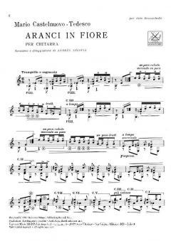 Aranci In Fiore Guitar Solo von Mario Castelnuovo-Tedesco 