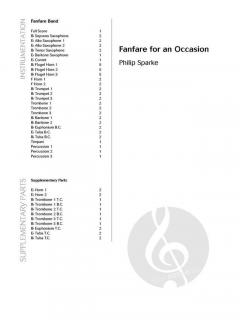 Fanfare for an Occasion von Philip Sparke 