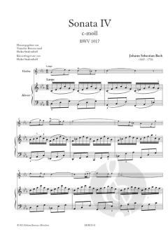 Sonate 4 c-moll BWV 1017 von Johann Sebastian Bach 