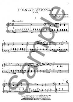 Horn Concerto Nr. 2 KV417 von B Tuckwell für Horn und Klavier