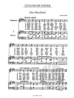 Litauische Lieder von Armin Knab 