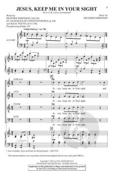 Jesus, Keep Me in Your Sight von Heather Sorenson (Download) 