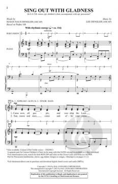Sing Out with Gladness von Lee Dengler (Download) 