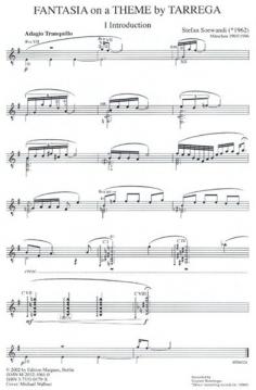 Fantasia On a Theme by Tárrega von Stefan Soewandi 
