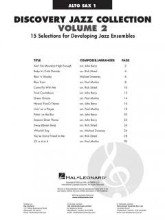 Discovery Jazz Collection 2 - Alto Sax 1 