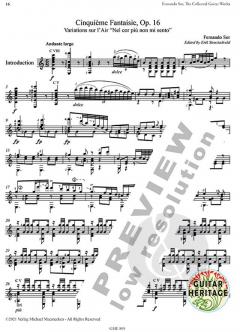 The Collected Works for Guitar 1-14 von Fernando Sor 