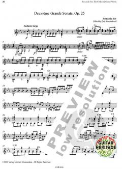 The Collected Works for Guitar 1-14 von Fernando Sor 