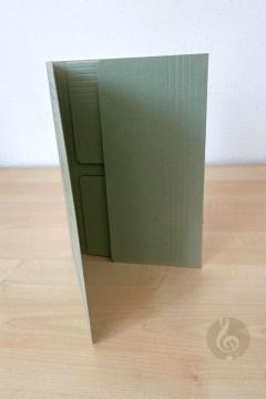 Notenumschlag - Marsch-Format mit Stirn- und Seiten 