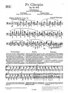 Studien über die Etüden von F. Chopin Band 4 No. 31-40 von Leopold Godowsky (Download) 