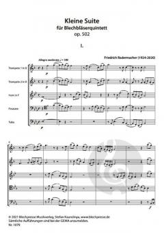 Kleine Suite von Friedrich Radermacher 