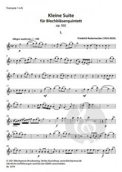 Kleine Suite von Friedrich Radermacher 