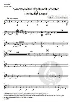 Symphonie für Orgel und Orchester op. 42 von Alexandre Guilmant 